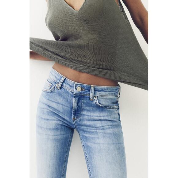 ZW LOW RISE SLIM CROPPED JEANS - Picture 5 of 7